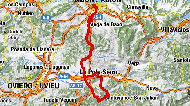 Gijón / Xixón - La Milagrosa - Iglesia de Arenas de Santiago - Iglesia de San Félix de Valdesoto