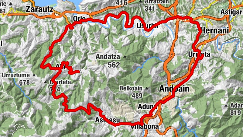 Urnieta - Elutxeta sagardotegia - Arrikarteko lepoa - San Paulo Ermita