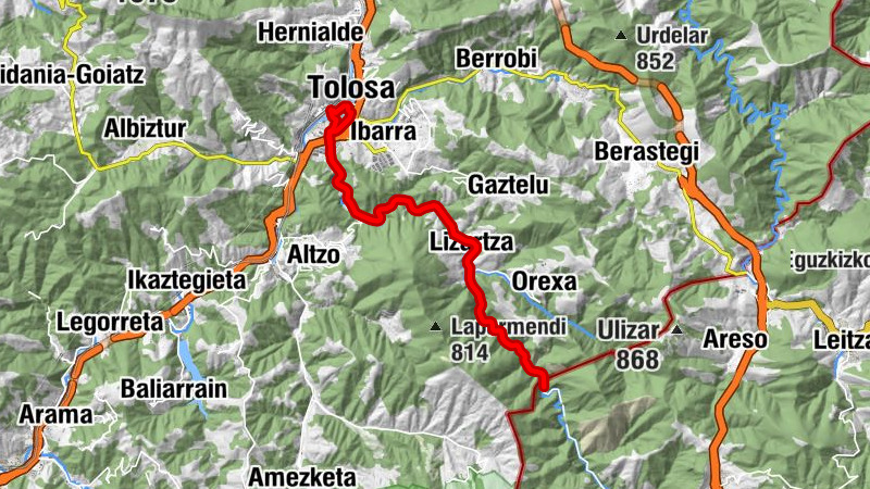 Tolosa - Berazubi - Lizartza