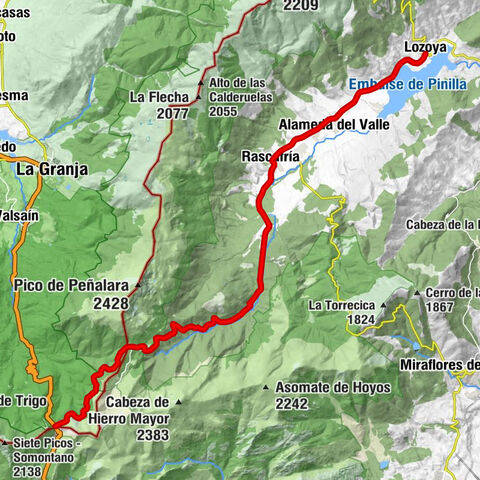 Lozoya - Alameda del Valle - Rascafría - Urbanización Valle de El Paular