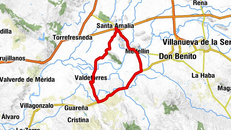 Santa Amalia - Yelbes - Valdetorres - Medellín