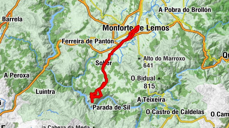 Monforte de Lemos - Igrexa de Santa María de Boimente - Convento das Clarisas - Igrexa do Sagrado Corazón de Xesús