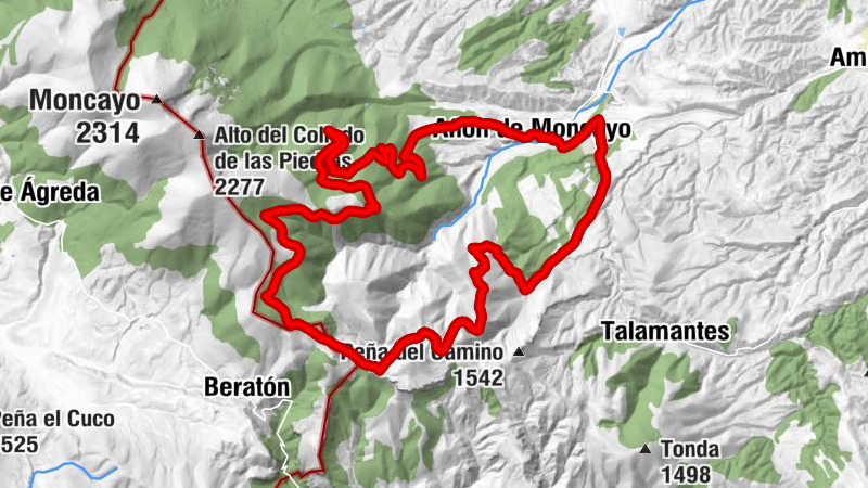 Añón de Moncayo - Refugio Hernanikoa - Refugio Baja Majada - Alcalá de Moncayo