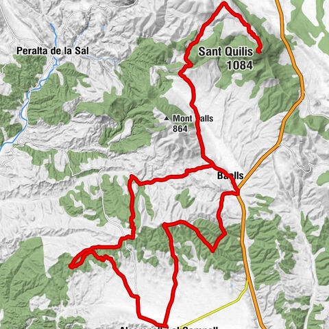 Alcampell / el Campell - Zurita - Sant Quilis - Baells