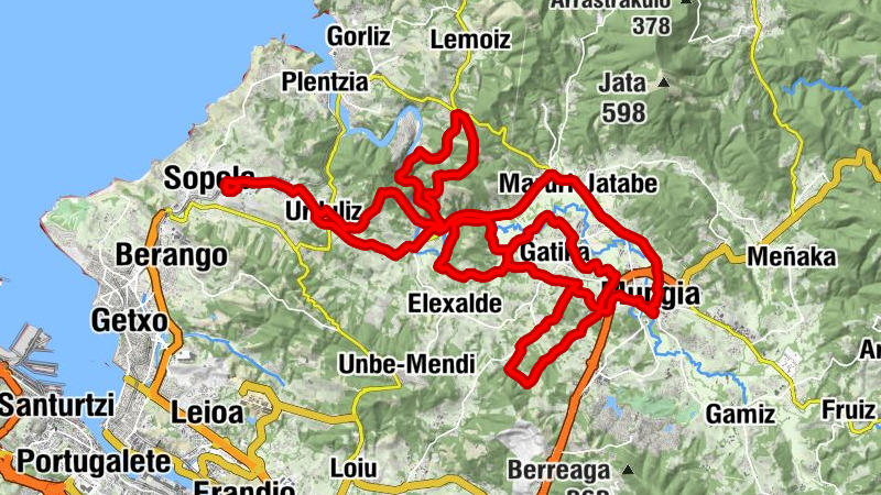 Sopela - Ermita de María Magdalena - Santindere - Gallarre