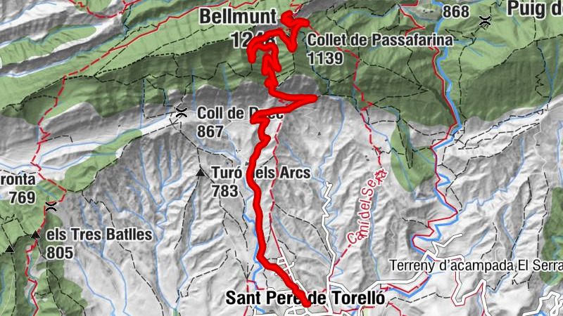 Sant Pere de Torelló - La coope - Collet de Passafarina - Bellmunt