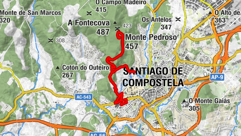 Santa Marta - O Monte do Pedroso - Monte Pedroso - Santiago de Compostela