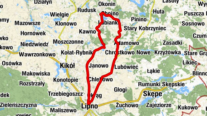 Lipno - Kościół filialny pw. Świętych Apostołów Piotra i Pawła - Kościół pw. Świętej Barbary