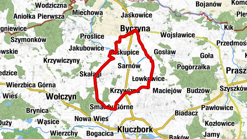 Krzywizna - Dworek Osroja - Kościół pw. św. Mikołaja - Kościół parafialny pw. Nawiedzenia Najświętszej Maryi Panny