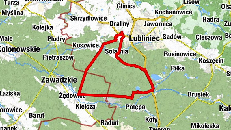 Lisowice - Sówkowe - Kuźnica - Podgroblany
