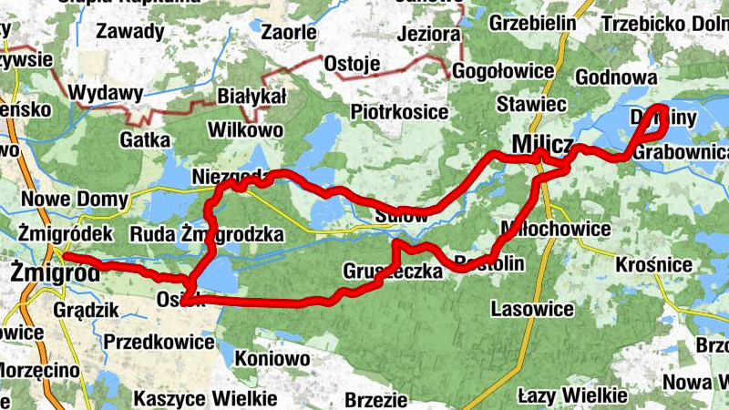 Żmigródek - Grodzisko - Kościół pw. Matki Bożej Częstochowskiej - Bojowisko