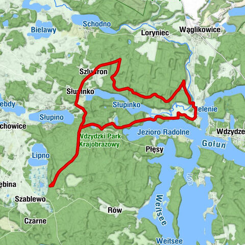 powiat kościerski - Słupinko - Szludron - Czarlina