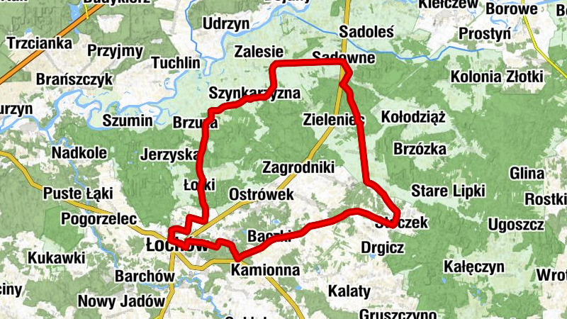 Łochów - Kolonia Kamionna - Nowe Baczki - Kaplica pw. Chrystusa Miłosiernego