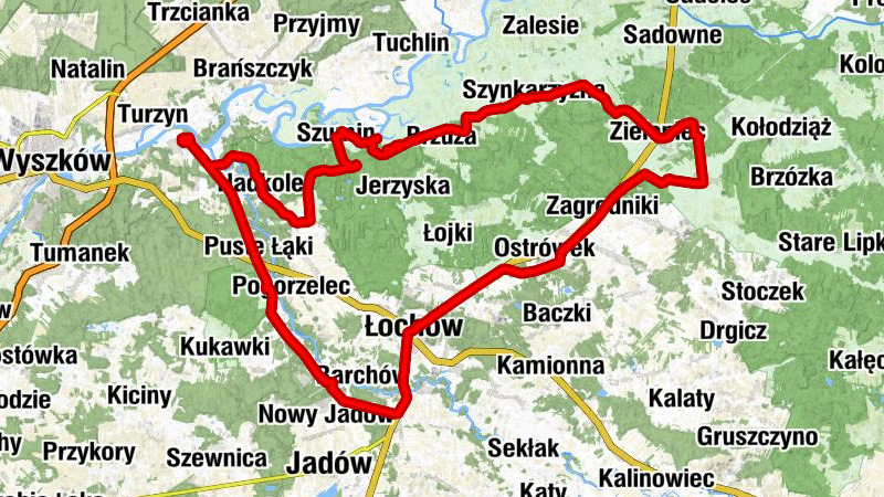 Łochów - Kaplica pw. Chrystusa Miłosiernego - Kościół pw. Wniebowzięcia Najświętszej Maryi Panny