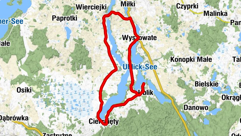 Ublik - Cierzpięty - Marcinowa Wola - Przykop