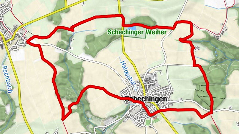 Schechingen - Göggingen - Holzhausen - Klotzhöfe - Schechingen
