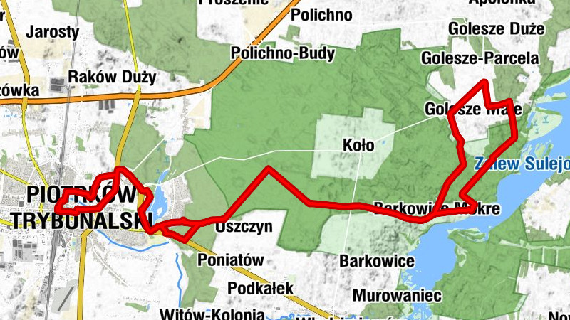 Piotrków Trybunalski - Cerkiew Wszystkich Świętych - Kościół Podwyższenia Krzyża Świętego - Kościół Akademicki Panien Dominikanek Matki Bożej Śnieżnej