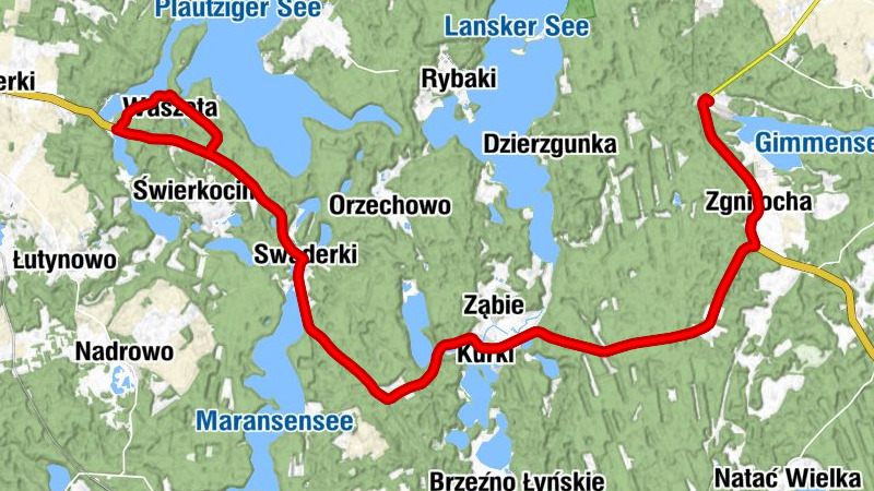 Nowa Kaletka - Zgniłocha - Trzęsawisko - Kościół pw. Świętego Maksymiliana Kolbego