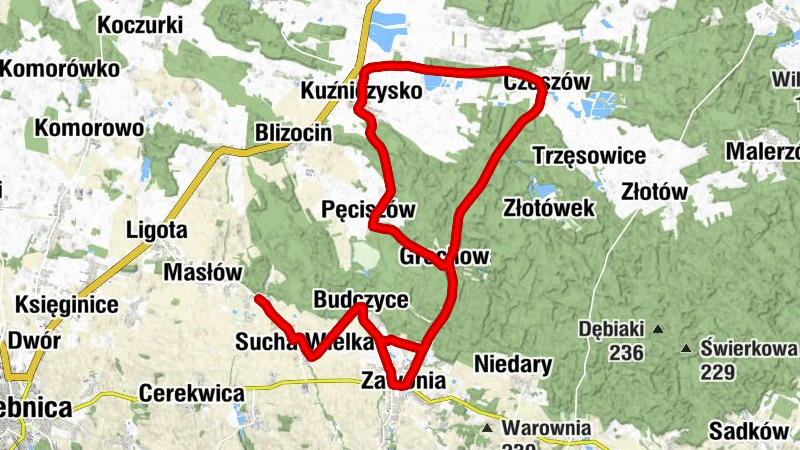 Kałowice - Sucha Wielka - Budczyce - Kościół pw. św. Jadwigi