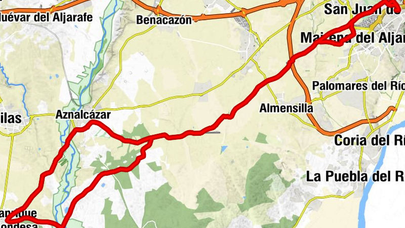 San Juan Alto - San Juan de Aznalfarache - Sevilla - Vado del Quema
