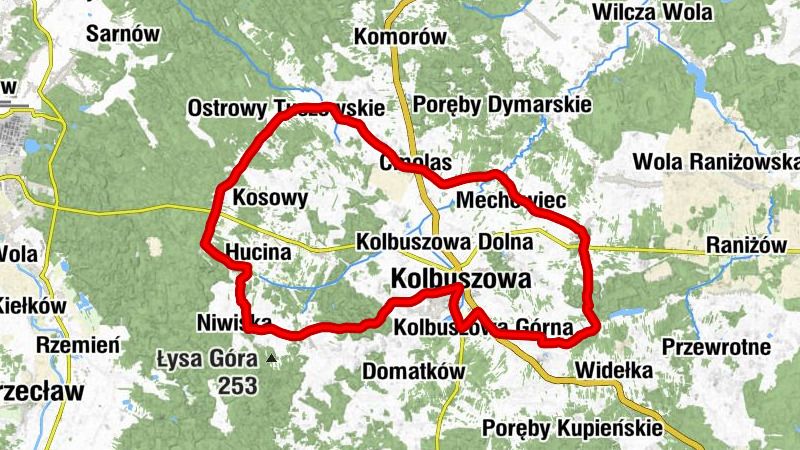 Kościół Wniebowzięcia Najświętszej Maryi Panny - Kościół pw. św. Stanisława Kostki - Kościół pw. św. Mikołaja w Dzikowcu - Kościół stary pw. Przemienienia Pańskiego