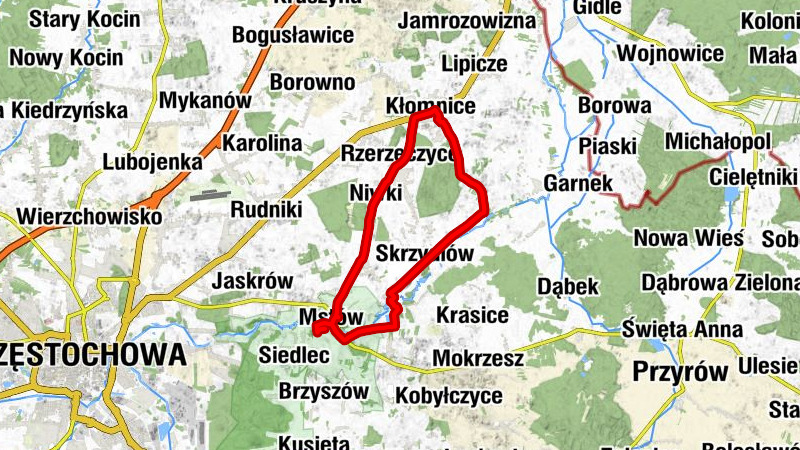 kaplica cmentarna pw. św. Wojciecha - Mstów - Chrapoń - Kłobukowice