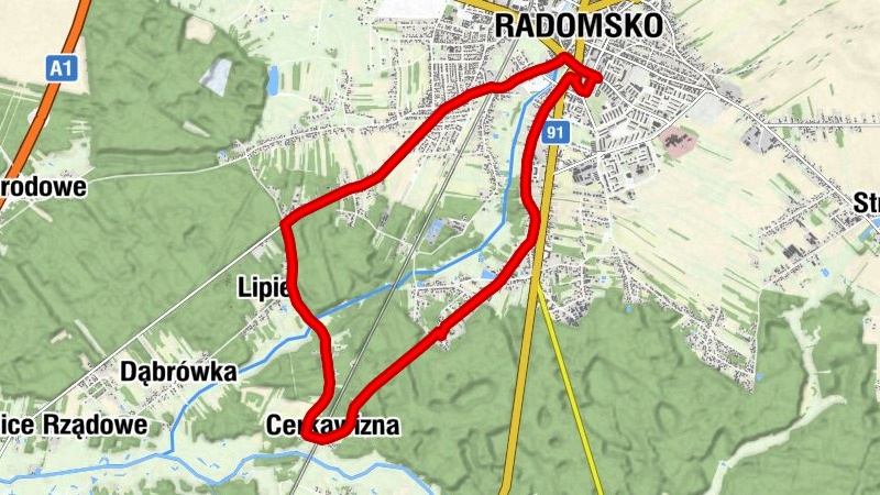 Osiedle Tysiąclecia-Centrum - Osiedle Dwunastka - Kościół pw. Świętej Marii Magdaleny - Radomsko