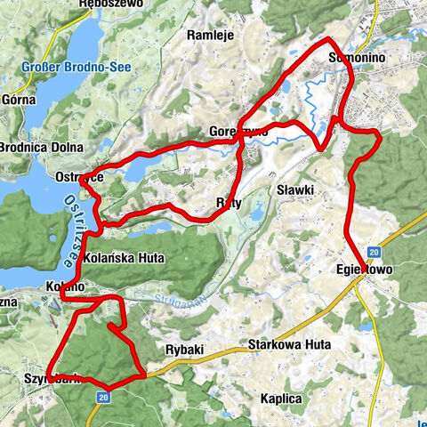 Egiertowo - Somonino - Goręczyno - Kościół pw. Trójcy Świętej i Wszystkich Świętych