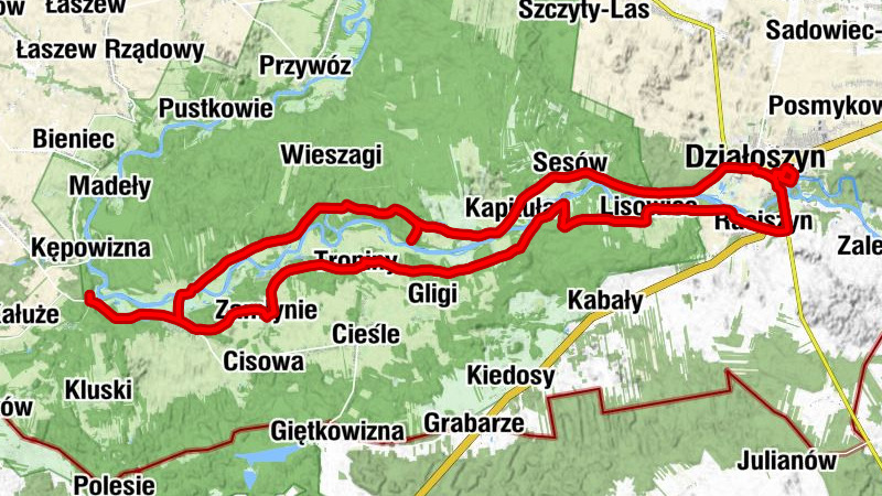 Załęcze Wielkie - Góra Świętej Genowefy - Kościół pw. Błogosławionego Michała Kozala - Tymczasowa kaplica parafialna