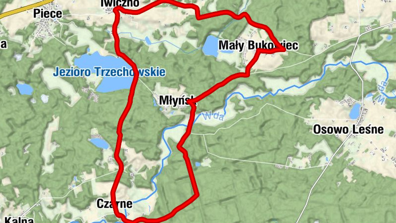 Mały Bukowiec - Młyńsk - Czarne