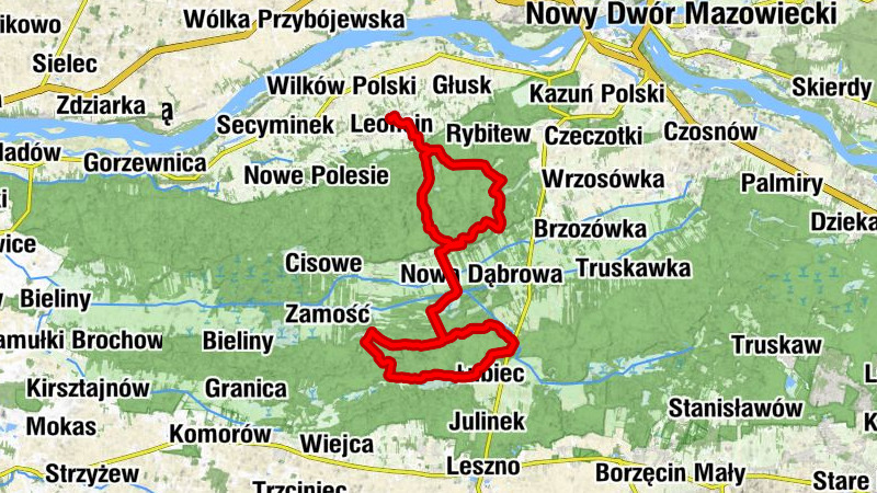 Leoncin - Teofile - Góra Wisielak - Występna Góra