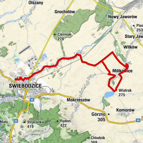 Pełcznica - Kościół pw. św. Franciszka z Asyżu - Kościół pw. Świętego Michała Archanioła - Wiatrak