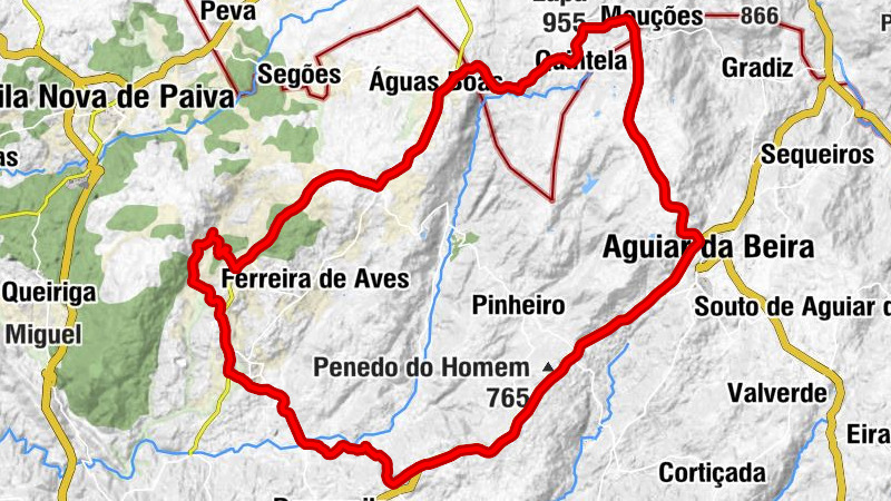 Águas Boas e Forles - Miradouro - Nª Sª da Lapa - Nossa Senhora da Lapa - Casfreires