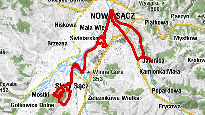 Jamnica - Kościół św. Elżbiety Węgierskiej w Starym Sączu - Miejska Góra - Kaplica szpitalna