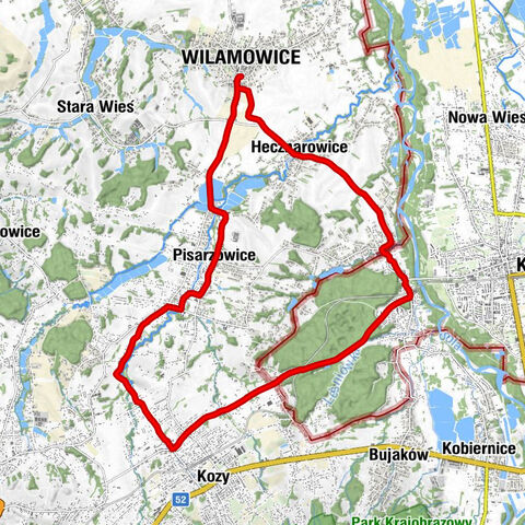 Wilamowice - Kaplica cmentarna - Kościół pw. Świętego Urbana w Hecznarowicach - Kościół pw. Przenajświętszej Trójcy