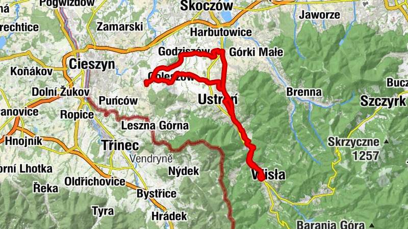 Nad Dziedziną - Kościół pw. Dobrego Pasterza w Ustroniu - Kościół pw. Najświętszej Maryi Panny Królowej Polski w Ustroniu Hermanicach - Bażanowice
