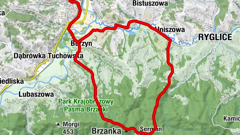 Tuchów - Brzanka - Serman