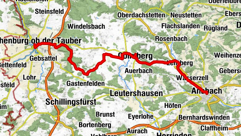 Schlößlein - Spitalkirche Heiliger Geist - Schäfersberg - Ansbach