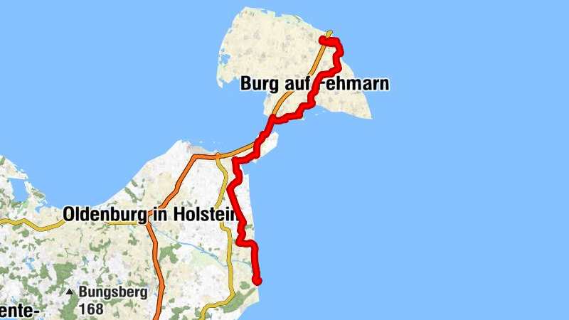 Puttgarden - Burg auf Fehmarn - St. Nikolai - Dahme