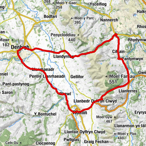 Ruthin - San Pedr - Capel y Dyffryn - Capel y Pentre