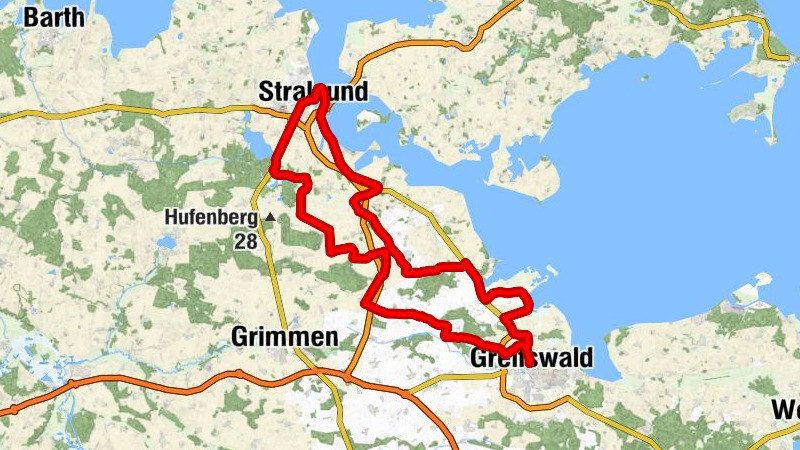 Altstadt - Dorfkirche - Kloster zum Heiligen Geist - Hafeninsel