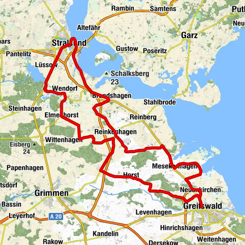 Altstadt - Dorfkirche - Kloster zum Heiligen Geist - Hafeninsel