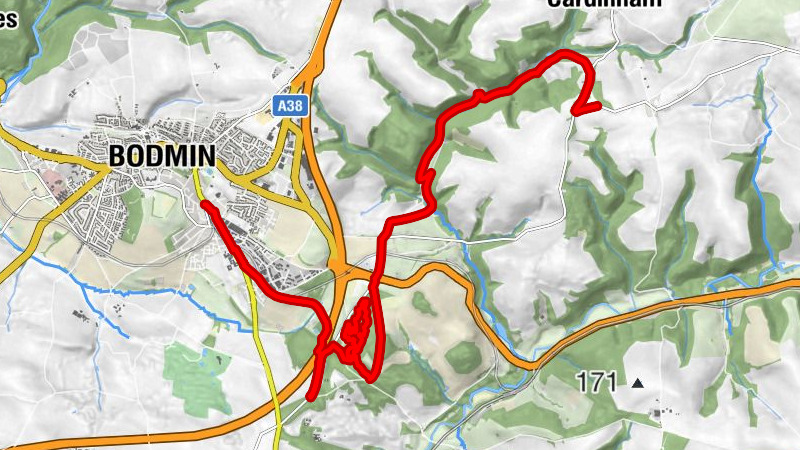 Bodmin - Turfdown - Milltown - Cardinham