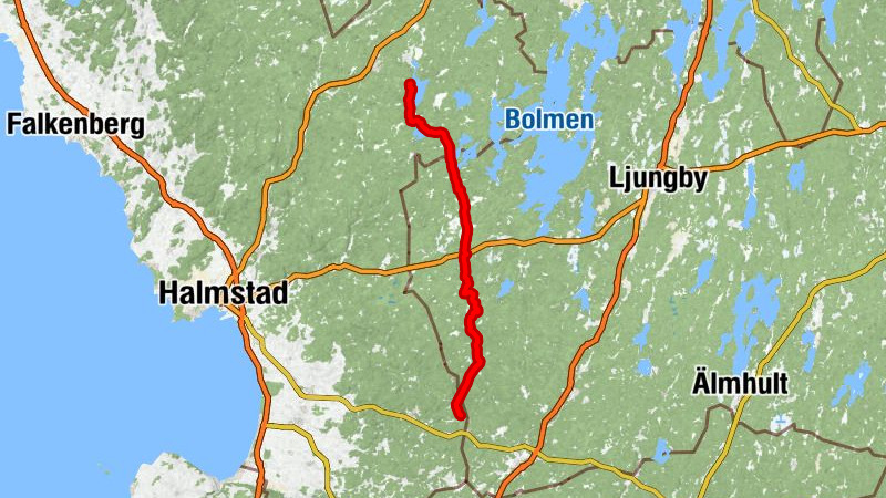 Sofiedal - Trälshult - Vivljunga - Ekenäs