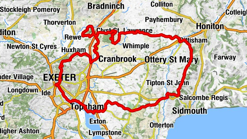 Exeter - Brook Hill - Westgate Hill - St Mary Steps