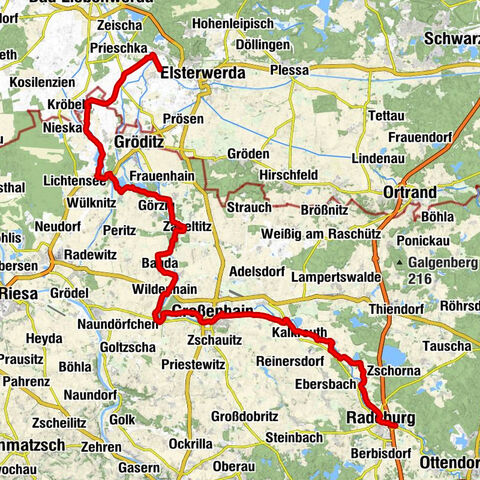 Ev. Stadtkirche Radeburg - Heidehof Rödern - St.-Katharina-Kirche - Haida bei Elsterwerda