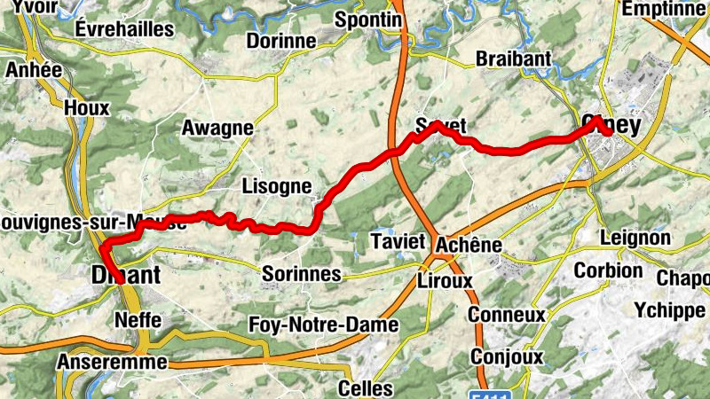 Dinant - Hôtel du Moulin de Lisogne - Chapelle Saint-Roch - Ciney