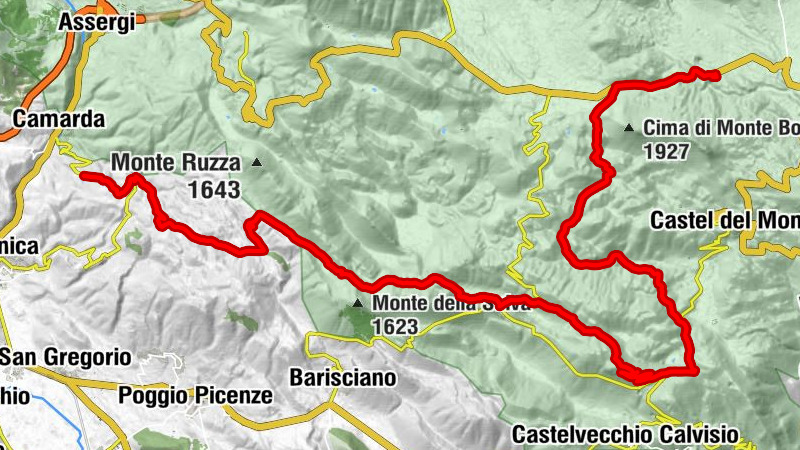 L'Aquila - Bar trattoria Marcocci - Chiesa di Santa Maria della Pietà - Calascio