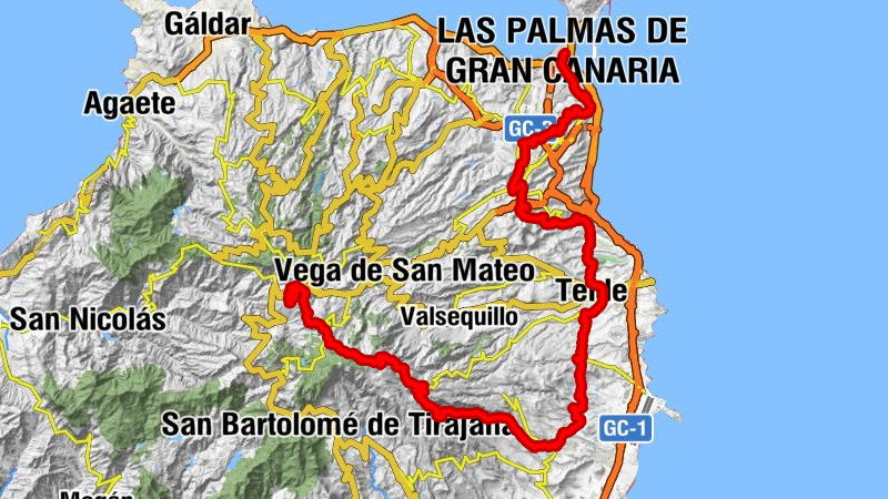 Las Alcaravaneras - Morro Garañón - Montaña de la Almagría - Tejeda