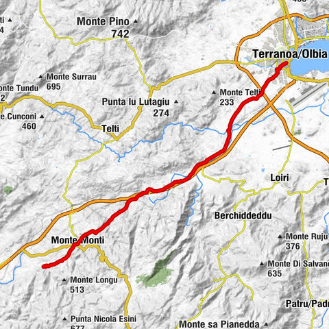 Terranoa/Olbia - Sa Ena Frisca - Su Canale - Monte/Monti